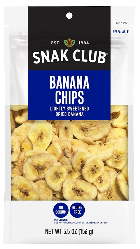 Snak Club CSU29419 Banana Chips, 5.5 oz, Pack of 6