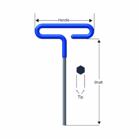 Eklind 4 mm Metric T-Handle Hex Key 1 pc