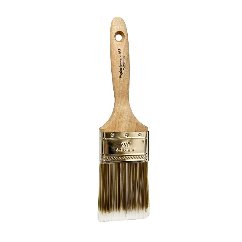 Chidaca 162 Series 16225 Paint Brush, 2-1/2 in W, Flat Brush, Polyester Bristle