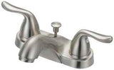 Boston Harbor F5121033NP Lavatory Faucet, 1.2 gpm, 2-Handle, 3-Faucet Hole, Metal, Brushed Nickel, 4 in Faucet Centers