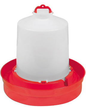 Little Giant DBW2 Deep Base Poultry Waterer, 2 gal Capacity, Red