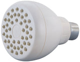 Boston Harbor B11041WH Showerhead, 1.75 gpm, 1/2 in Connection, Threaded, 1-Spray Function, Plastic, White
