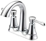 Boston Harbor F51B0035CP Lavatory Faucet, 1.2 gpm, 2-Handle, 3-Faucet Hole, Metal/Plastic, Chrome, 4 in Faucet Centers