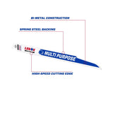 Lenox MULTIWOLF 12 in. Bi-Metal WAVE EDGE Reciprocating Saw Blade 10/14 TPI 1 pk