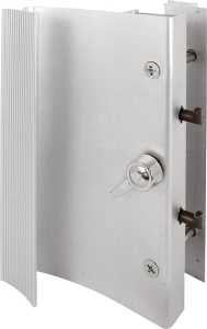 Prime-Line C 1014 Handleset, Aluminum, Anodized, For: 7/8 to 1-1/8 in THK Ador/Hilite Glass Sliding Doors