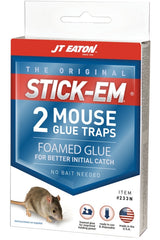 J.T. Eaton 233N Pre-Baited Glue Trap, 3-1/4 in W, 4-1/4 in H, Pack of 24