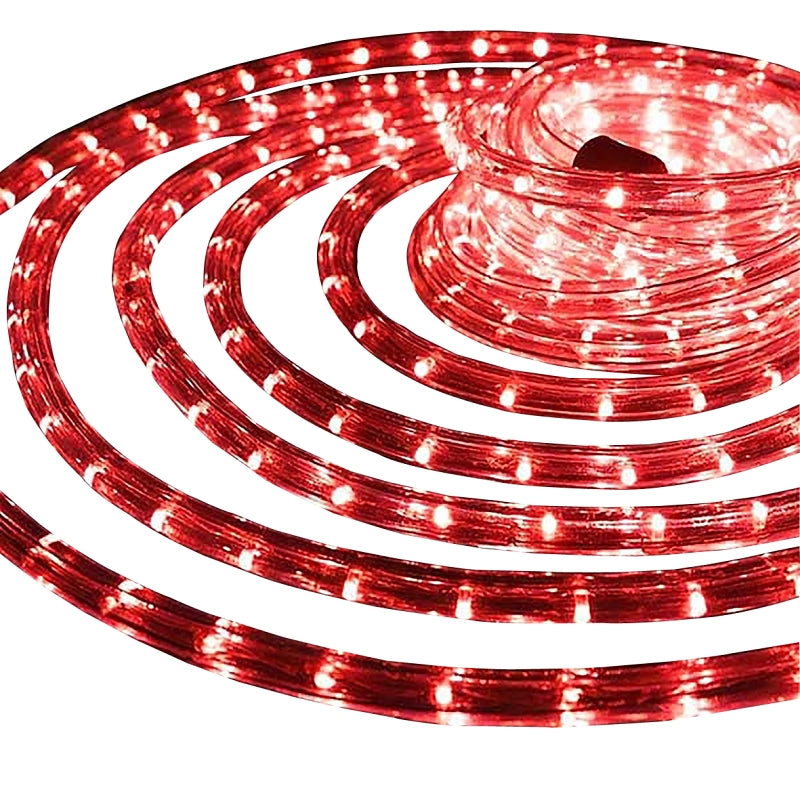 Hometown Holidays 1380-03 Rope Light, 18 ft L, 120 V, 144-Lamp, Red Light, LED Lamp