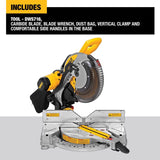 DEWALT DW716 Miter Saw, 12 in Dia Blade, 2 x 8 in 45 deg, 2 x 10 in at 90 deg Cutting Capacity, 3800 rpm Speed