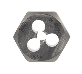 Irwin Hanson High Carbon Steel SAE Hexagon Die 1/4-28 in. 1 pc, Pack of 5