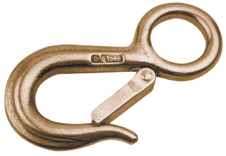 SeaDog 1383051 Bronze Fast Eye Safety Snap Hook 1,500 lb Capacity 1/8 Diameter