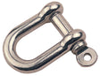 3/16 Stainless Steel Bow Shackle, Bulk
