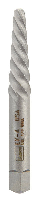 Irwin Hanson 1/4 in. X 1/4 in. D Carbon Steel Spiral Screw Extractor 6 in. 1 pc, Pack of 3