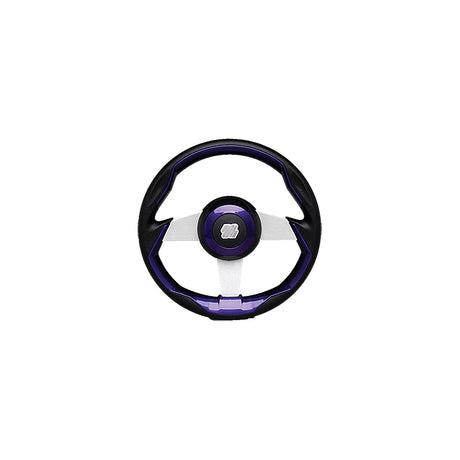 Uflex GRIMANIPLS Grimani Steering Wheel, Purple w/Silver Spokes