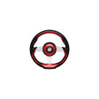 Uflex GRIMANIRS Grimani Steering Wheel, Red w/Silver Spokes