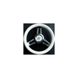 Morosini Steering Wheels, White Poly w/Chrome Hub