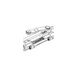 Uflex UC128TS2 Protech Front Mount Hydraulic Steering Cylinder, Starboard w/Offset Arm