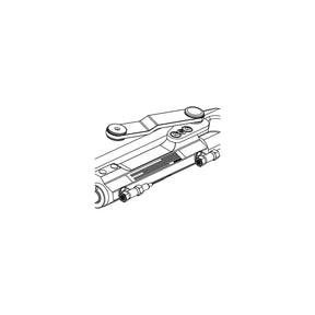 Uflex UC128TS2 Protech Front Mount Hydraulic Steering Cylinder, Starboard w/Offset Arm