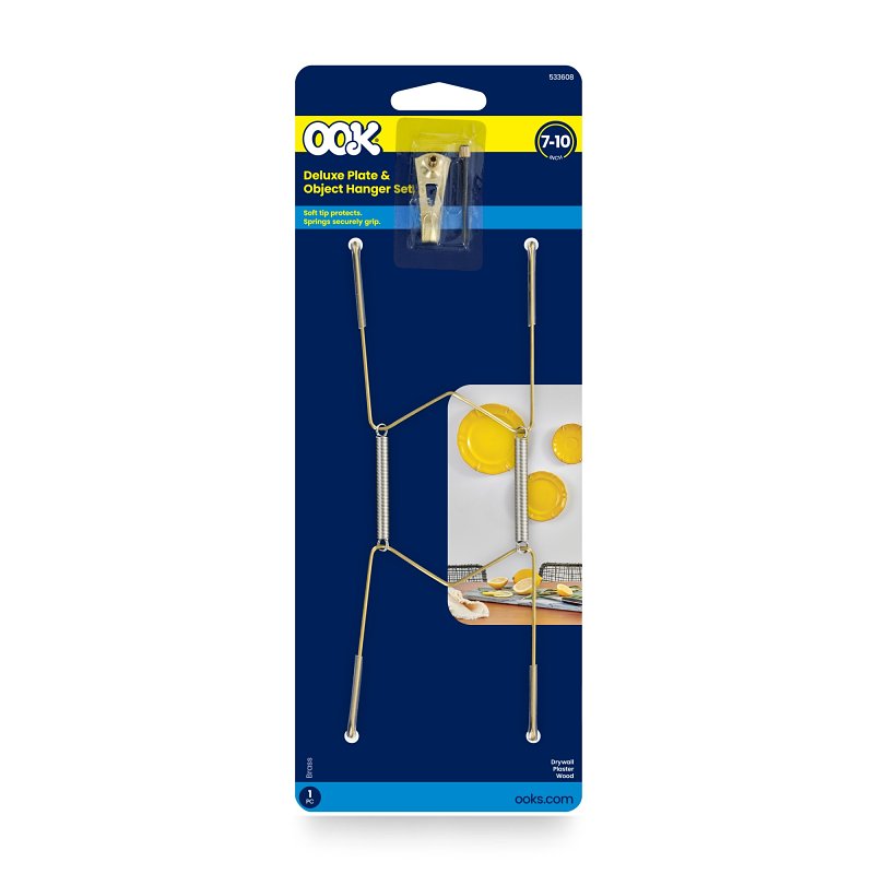 Hillman 50471 Plate Hanger, Steel, Brass/Gold