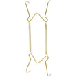 Hillman 50471 Plate Hanger, Steel, Brass/Gold