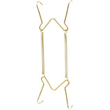 Hillman 50471 Plate Hanger, Steel, Brass/Gold