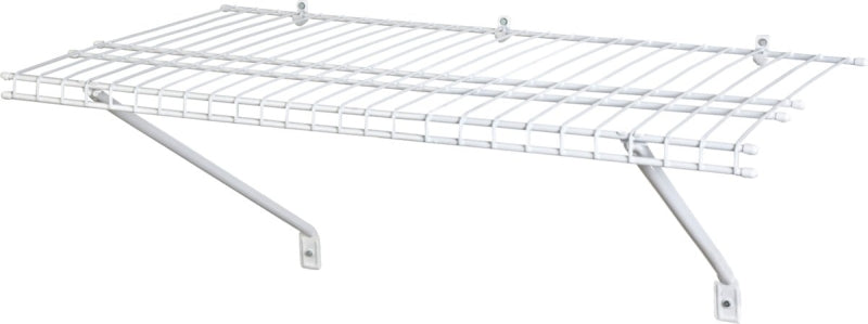 ClosetMaid 1031 Shelf Kit, 60 lb, 36 in L, 12 in W, Steel, White, Pack of 4