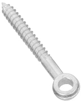 National Hardware 296BC Series N131-193 Screw Eye, 3 in L Thread, 4 in OAL, 150 lb Working Load, Steel, Zinc