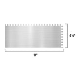 QEP 3.75 in. H X 4.5 in. W X 11 in. L Stainless Steel Square Notch Trowel 1 pk