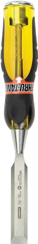 STANLEY Fatmax Thru-Tang 16-976 Chisel, 5/8 in Tip, 9 in OAL, Chrome Carbon Alloy Steel Blade, Ergonomic Handle