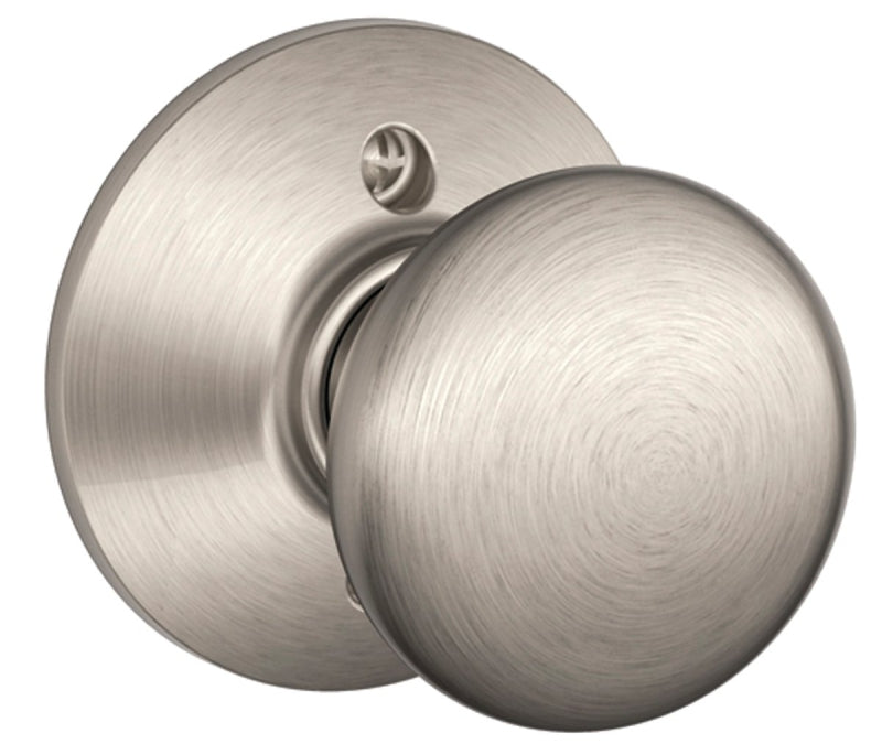 Schlage Plymouth Series F170 PLY 619 Dummy Knob, Satin Nickel