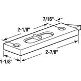 Prime-Line F 2627 Tilt Latch, Plastic, White, 1/PR, Includes: (1) Left Hand Latch, (1) Right Hand Latch, Fastener