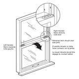 Prime-Line F 2627 Tilt Latch, Plastic, White, 1/PR, Includes: (1) Left Hand Latch, (1) Right Hand Latch, Fastener