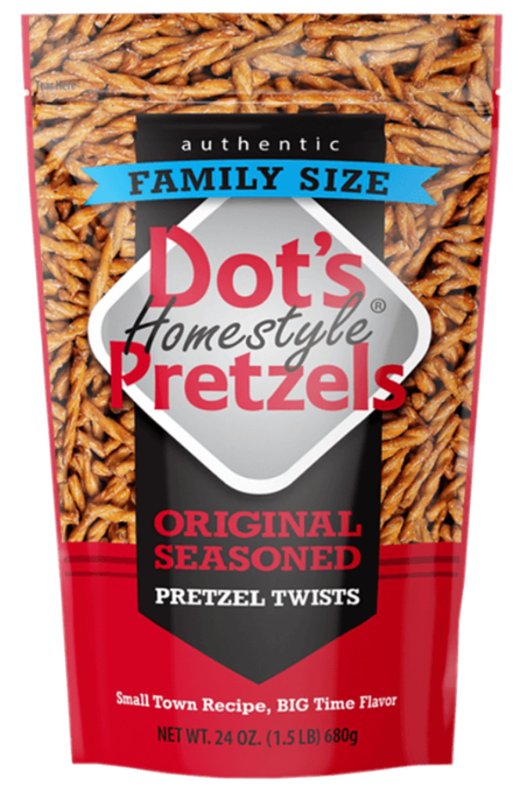 Dot's Homestyle Pretzels 71925 Pretzel, Stick, Original, 24 oz Bag, Pack of 10