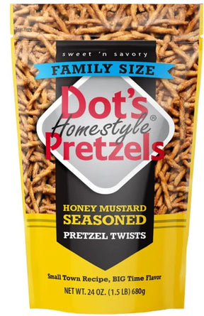Dot's Homestyle Pretzels 71926 Snacks, Pieces, Honey Mustard, 24 oz, Pack of 10
