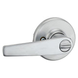 Kwikset 300DL 26DCP Privacy Lever, Satin Chrome, Zinc, Residential, Re-Key Technology: SmartKey