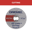 Dremel EZ Lock 1-1/2 in. D X 1/8 in. X 0.05 in. thick Fiberglass Metal Cut-Off Wheel 5 pk