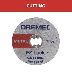 Dremel EZ Lock 1-1/2 in. D X 1/8 in. X 0.05 in. thick Fiberglass Metal Cut-Off Wheel 5 pk