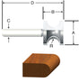 Vermont American 1 in. D X 3/16 in. X 2-1/8 in. L Carbide Tipped Bull Nose Router Bit