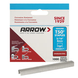 Arrow T50 3/8 in. W X 5/16 in. L 18 Ga. Flat Crown Heavy Duty Staples 1000 pk, Pack of 5