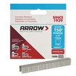 Arrow T50 3/8 in. W X 1/2 in. L 18 Ga. Flat Crown Heavy Duty Staples 1000 pk, Pack of 5