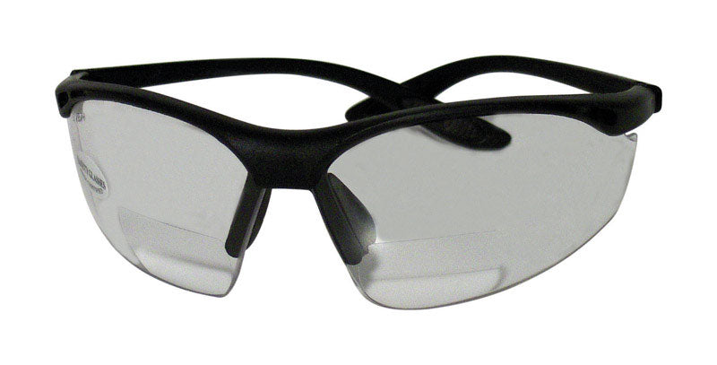 Sierra Ranch Bi-Focal Safety Readers Clear Lens Black Frame 1 pc, Pack of 12