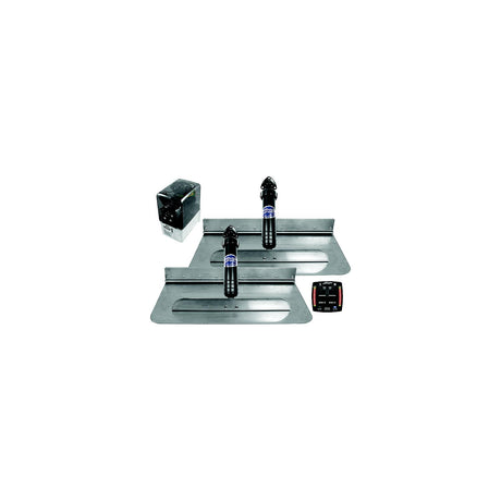 Bennett 2412OBI Classic Hydraulic Trim Tab Kit With OBI9000H Integrated Helm Control, 24" x 12"