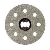 Dremel EZ Lock Series EZ545 Cutting Wheel, 1-1/2 in Dia, 0.023 in Thick, 1/8 in Arbor, Diamond Abrasive
