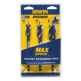 Irwin Speedbor Max Speed Carbon Steel Drill Bit Set Quick-Change Hex Shank 3 pc