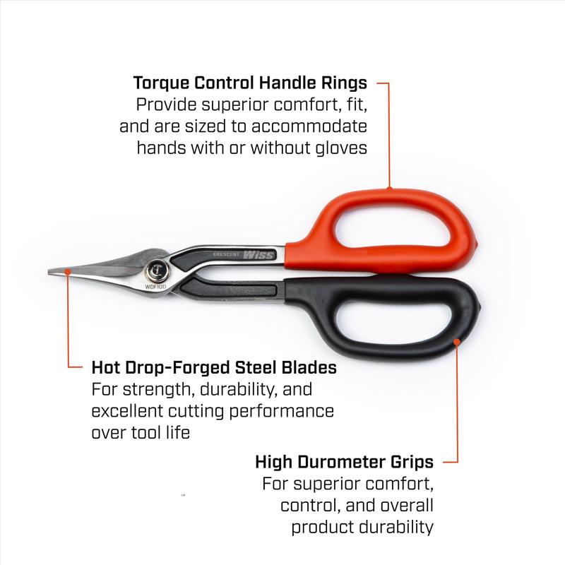 Crescent Wiss 10-1/4 in. Stainless Steel Combination Duckbill Snips 1 pk