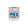 C+K Contractor Pro Eggshell White Water-Based Paint Interior 1 qt, Pack of 4