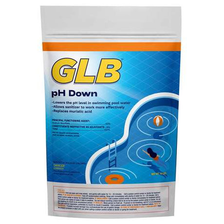 GLB Powder pH Minus 10 lb, Pack of 4