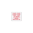 Red Safety Label Set