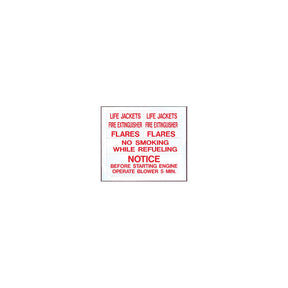 Red Safety Label Set