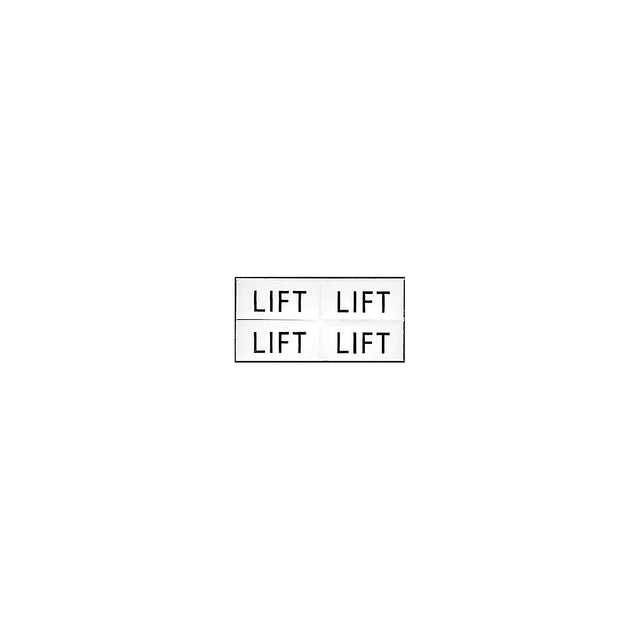 Set of 4 "Lift" Labels