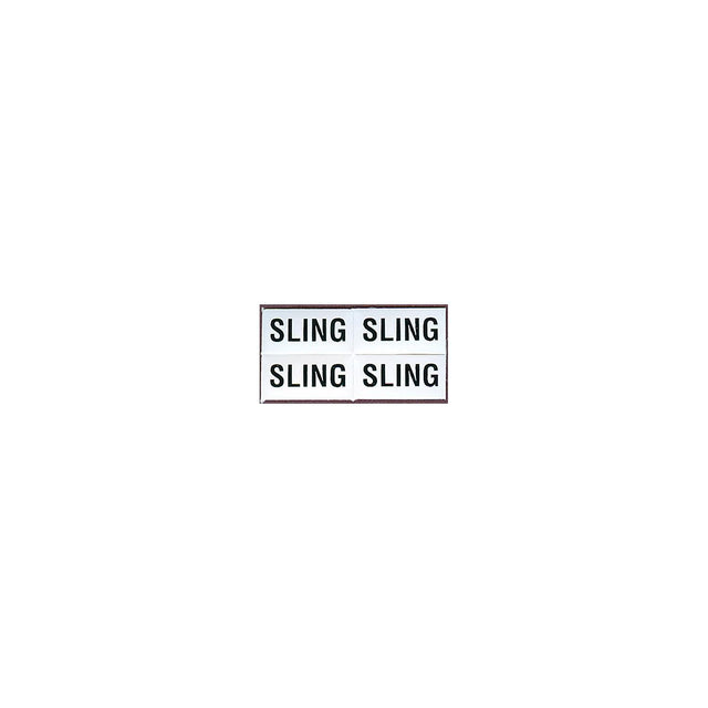 Set of 4 "Sling" Labels